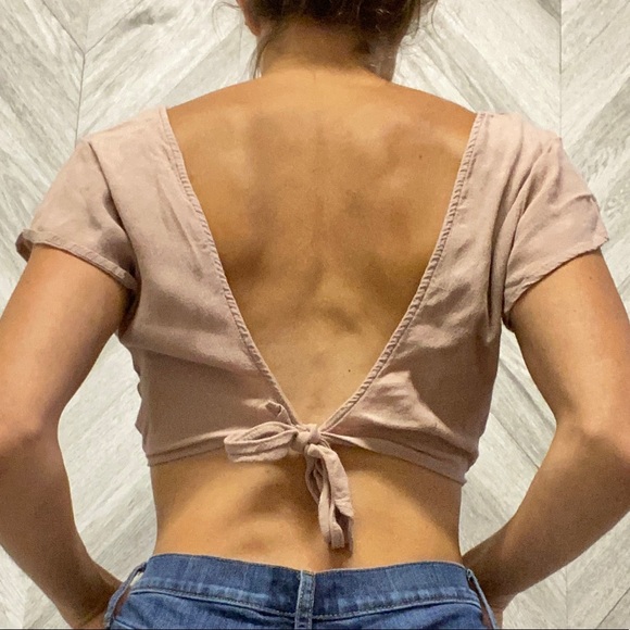 Tie Back Crop Top - Picture 4 of 6